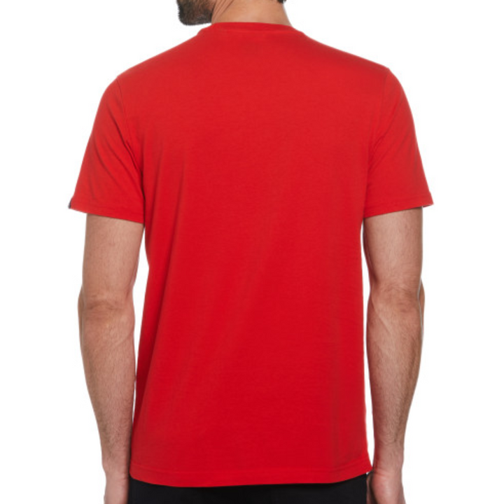 Camiseta Gráfico flocado checkboard Pete roja