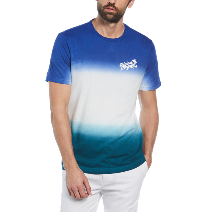 Camiseta dip dye azul