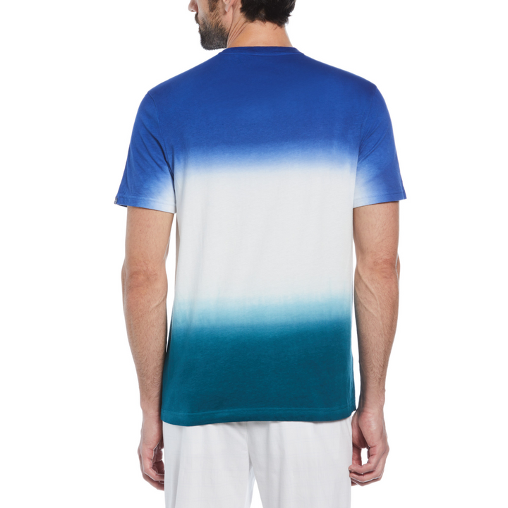 Camiseta dip dye azul