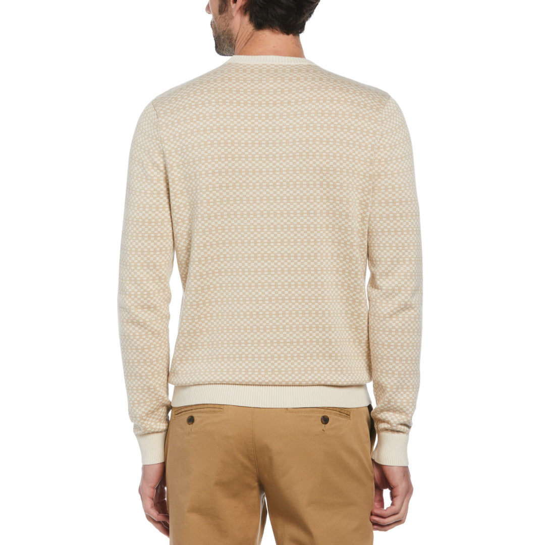 Jersey Ao jacquard check beige