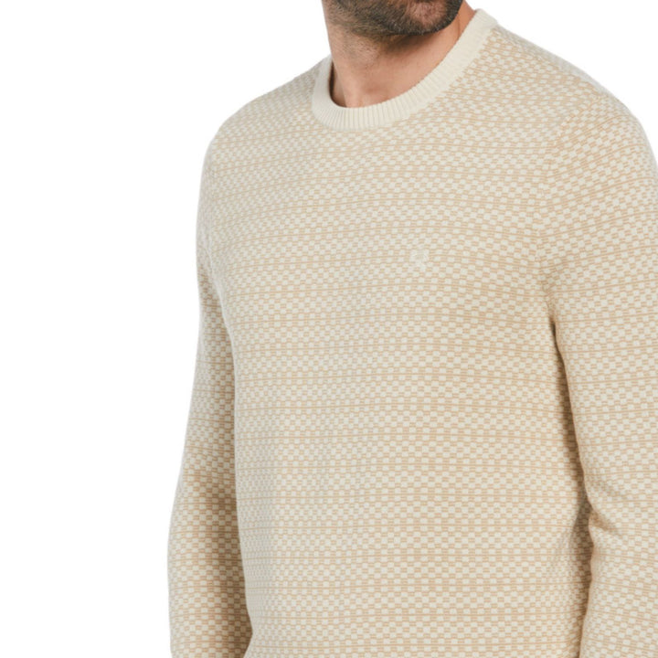 Jersey Ao jacquard check beige