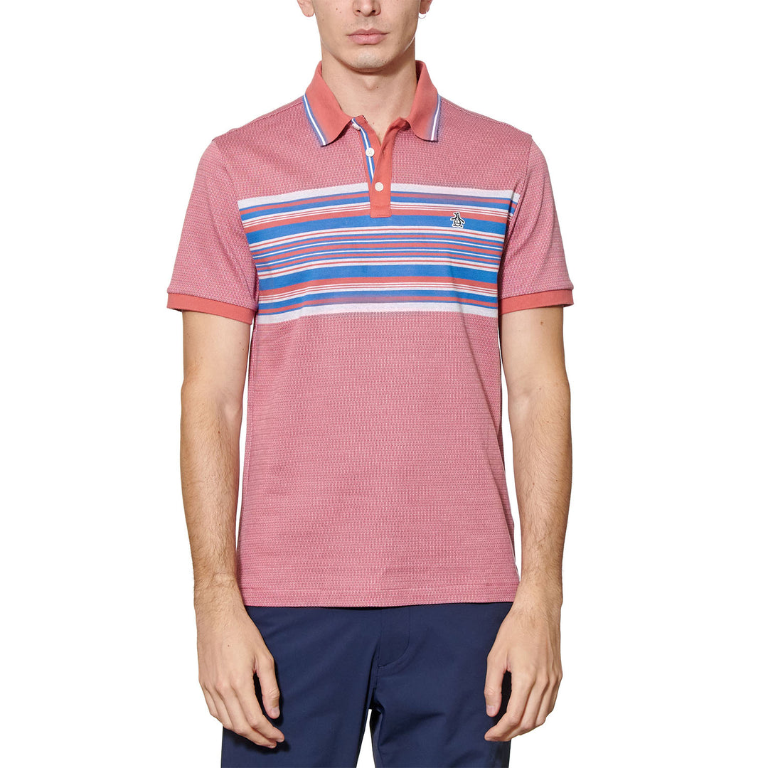 Polo Ao Jacquard Eng Stripe