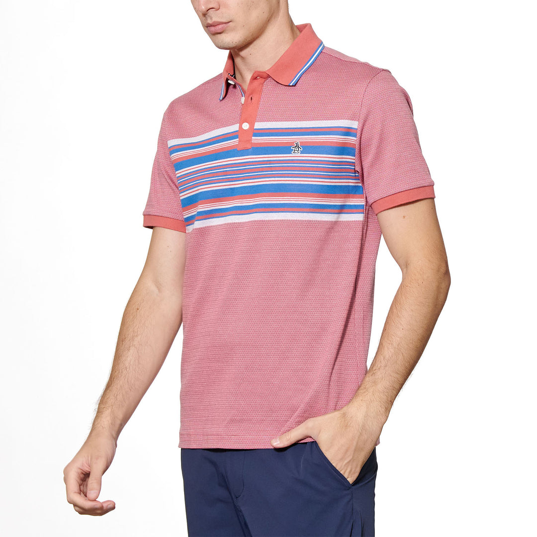 Polo Ao Jacquard Eng Stripe