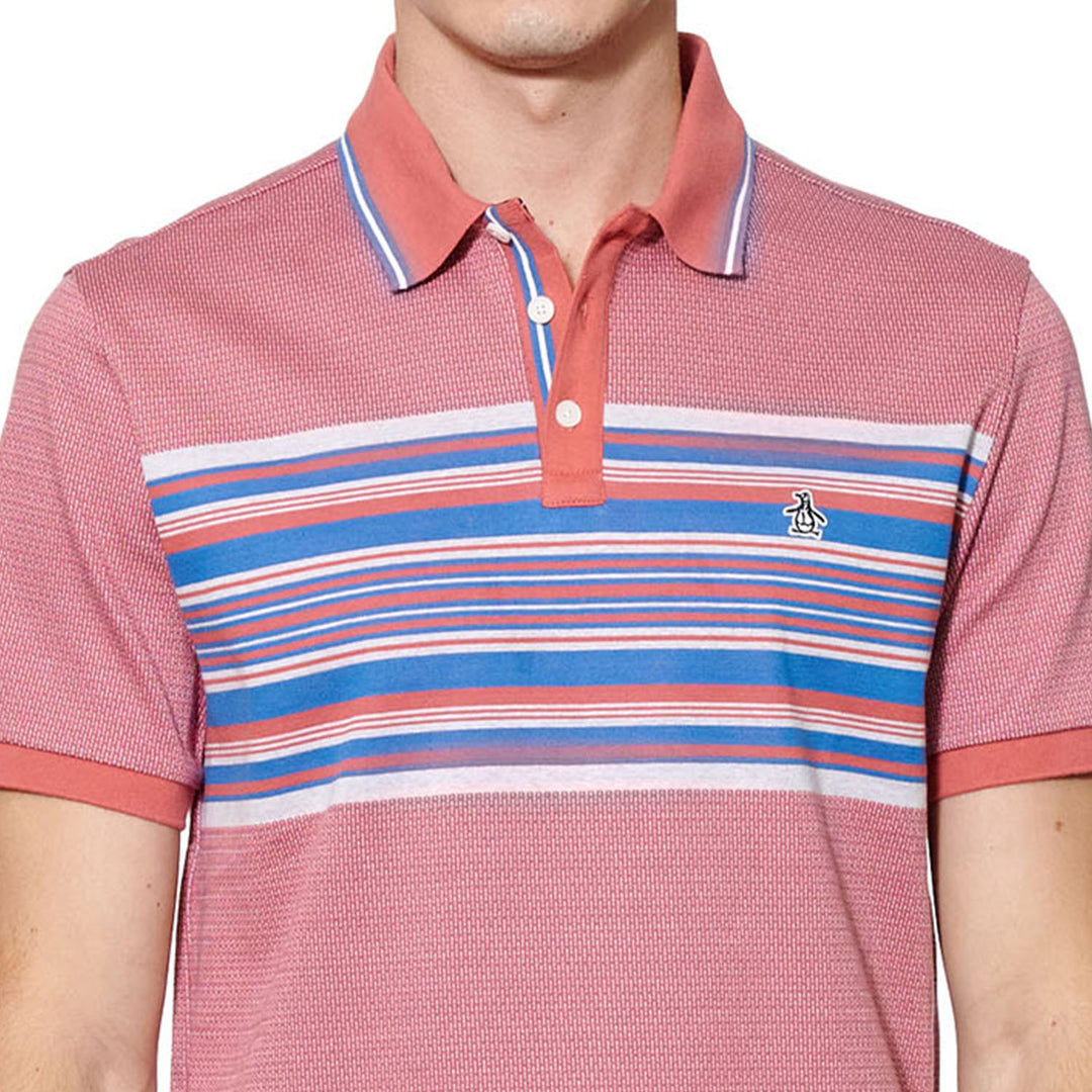 Polo Ao Jacquard Eng Stripe