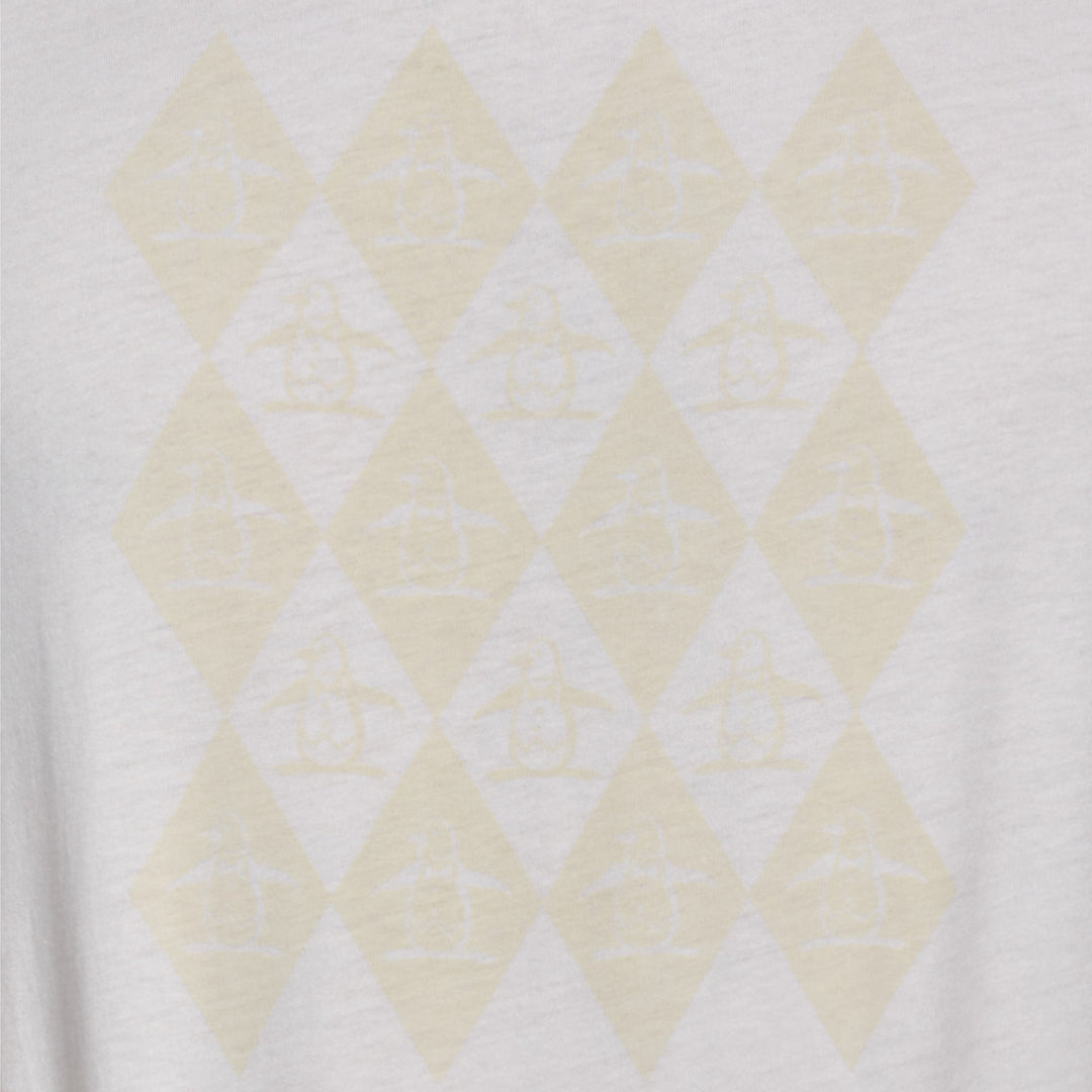 Camiseta graphic argyle Pete blanca