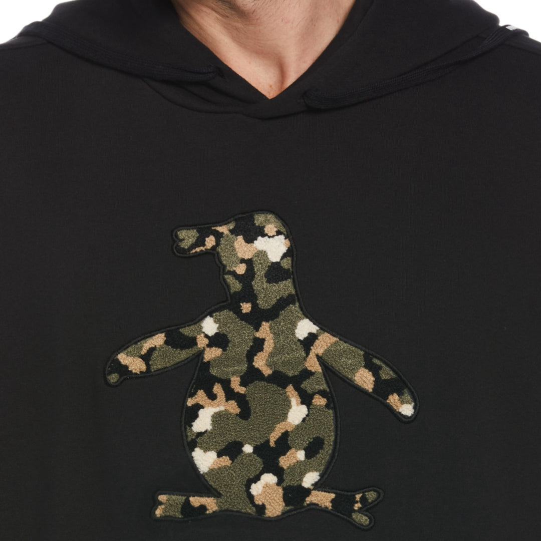 Sudadera con capucha fleece boucle camo Pete negra