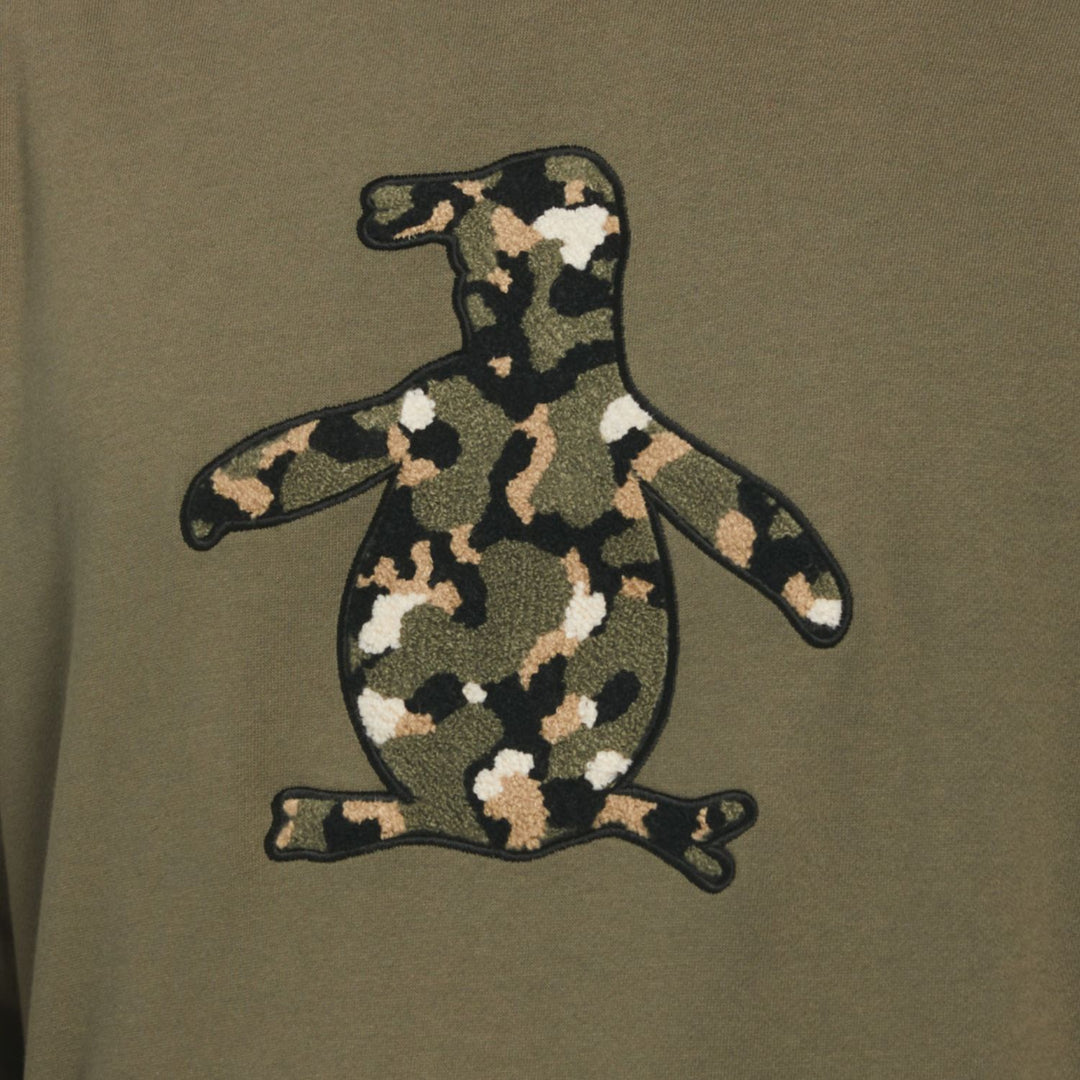 Sudadera con capucha fleece boucle camo Pete verde