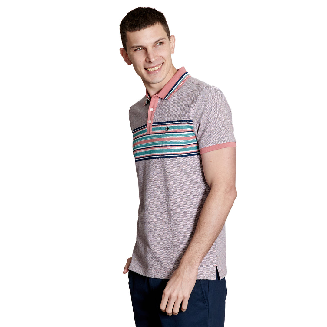 Polo Birdseye Pique Pecho Rayas