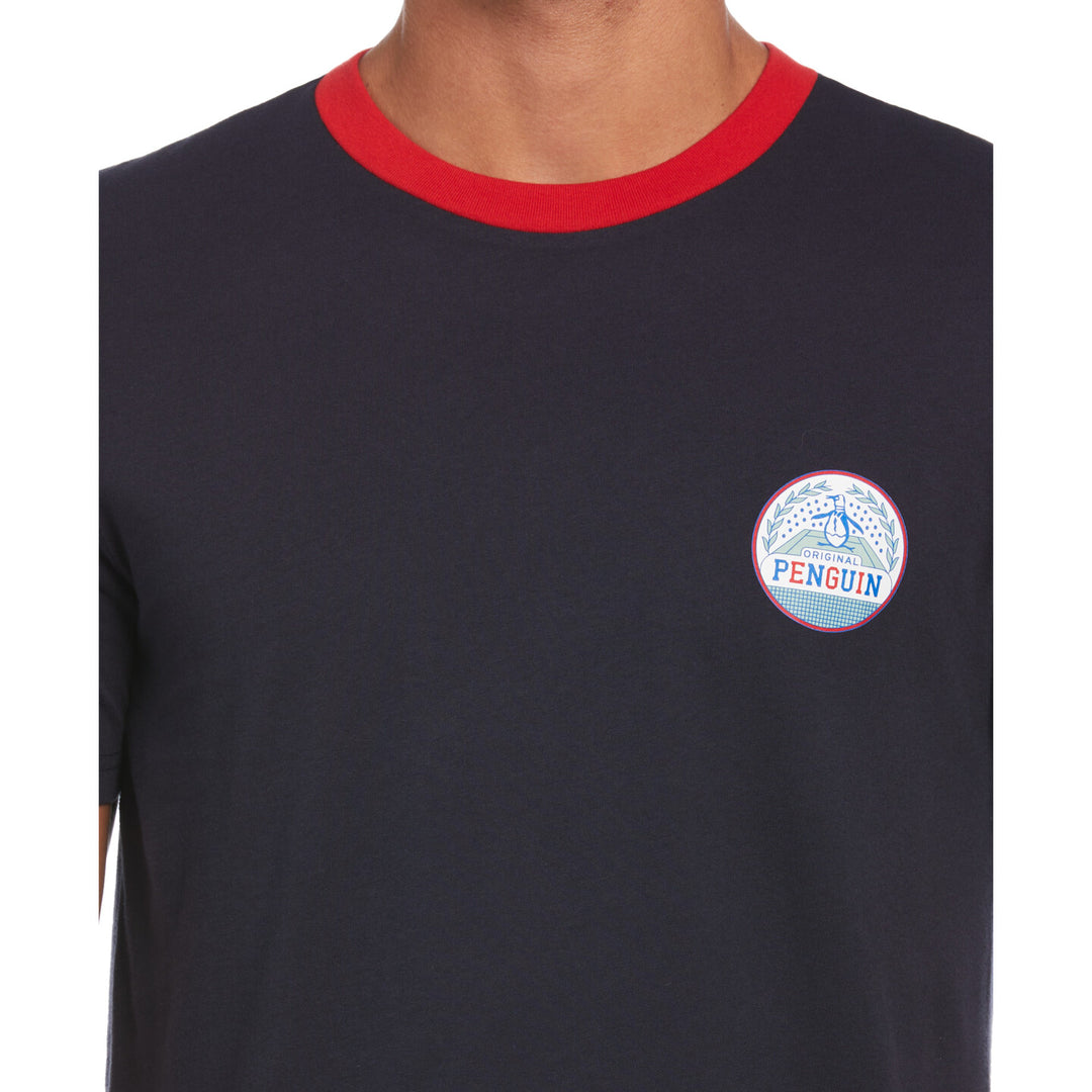 Camiseta court Pete azul marino