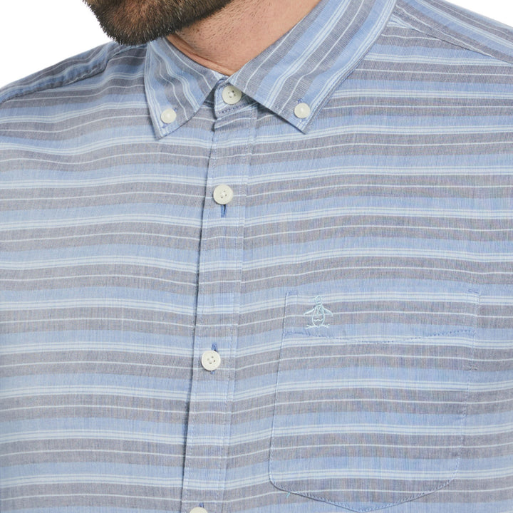 Camisa manga larga cloth stripe azul