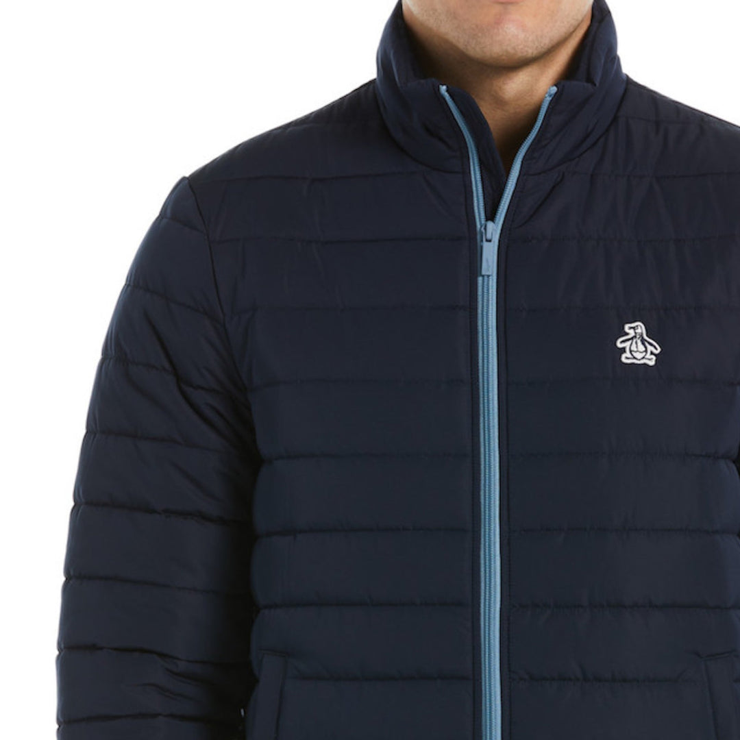 Chaqueta puffer ligera polyfill azul marino